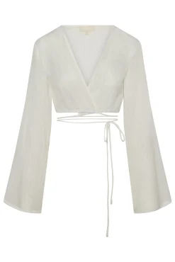 Azores Top - Ivory Crinkle Linen