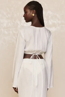 Azores Top - White Linen