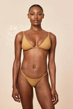 Barbados Bottom - Antique Gold Lurex Rib