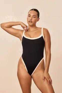 Barcelona One Piece - Black/Ivory