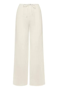 Belize Pant - Ivory Crinkle Linen