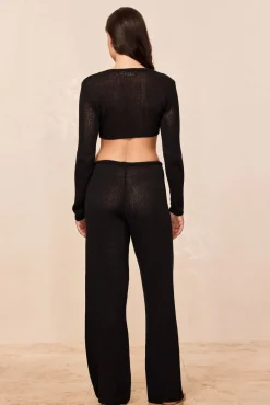 Belize Pant Open Knit - Black