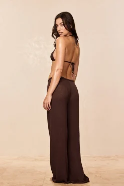 Belize Pant Open Knit - Espresso