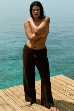 Belize Pant Open Knit - Espresso