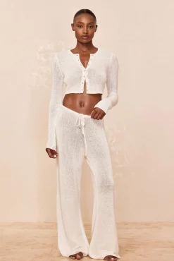 Belize Pant Open Knit - Ivory