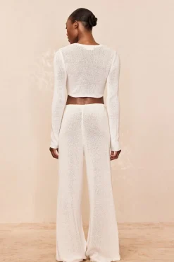 Belize Pant Open Knit - Ivory
