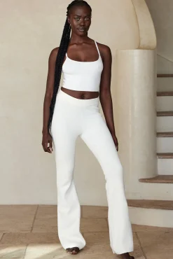 Beverly Hills Knitwear Top - White Rib