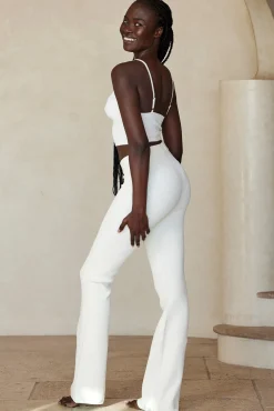 Beverly Hills Knitwear Top - White Rib