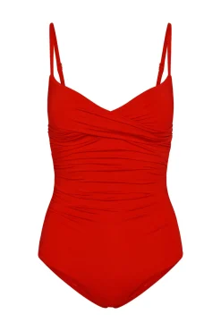 Bordeaux One Piece (Full Coverage) - Chili Pepper