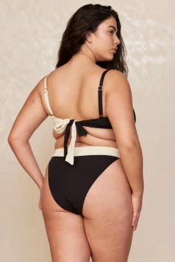 Bordeaux Top - Black/Ivory