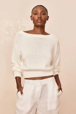 Brampton Island Sweater - Ivory Petit Jersey