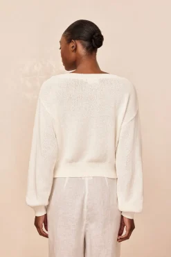 Brampton Island Sweater - Ivory Petit Jersey