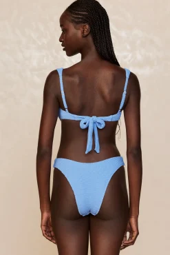 Cala Roja Top - Azure Crinkle