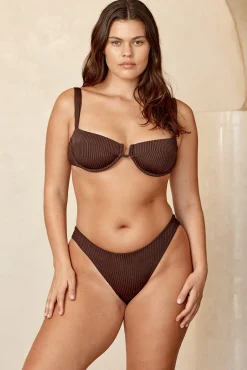 Cala Roja Top - Espresso Wide Rib