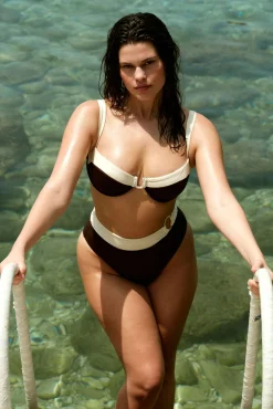 Cala Roja Top - Espresso/Ivory