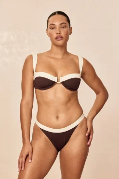 Cala Roja Top - Espresso/Ivory