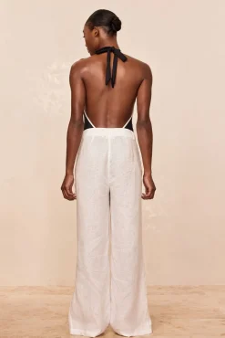 Casablanca Pants - White Linen