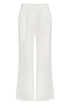 Casablanca Pants Long - White Linen