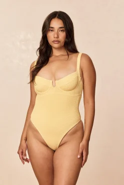 Clovelly One Piece - Honey Crinkle