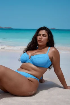 Clovelly Top - Azure Crinkle