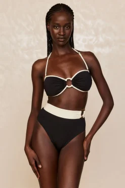 Costa Rica Top - Black/Ivory