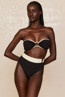 Costa Rica Top - Black/Ivory