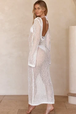 Cozumel Dress - White Crochet