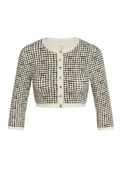 Crete Swim Cardi - Black Gingham