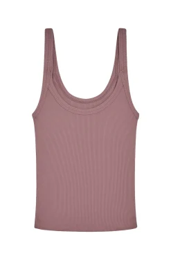 Devin Tank - Mauve Thin Rib