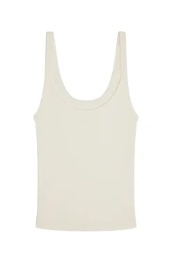 Devin Tank Long - Ivory Rib