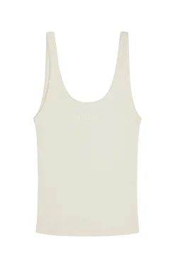 Devin Tank Long - Ivory Rib