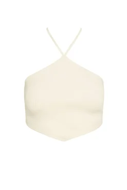 Doheny Top - Ivory Knit Rib