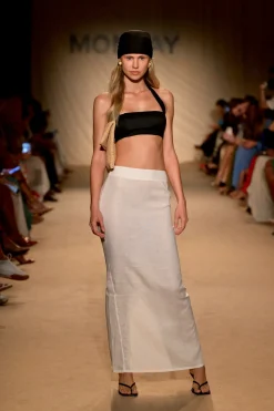 Fontelina Linen Skirt - White