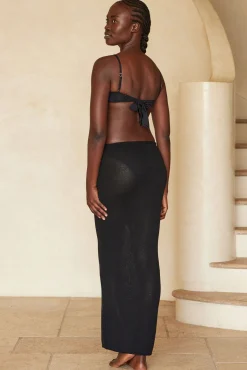 Fontelina Skirt - Black Open Knit