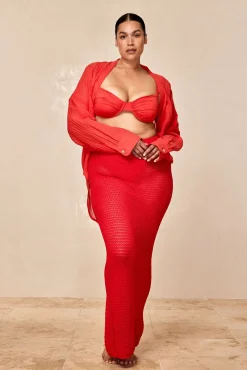 Fontelina Skirt - Chili Pepper Lace Crochet