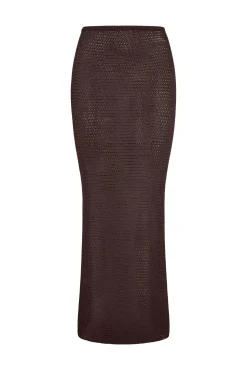 Fontelina Skirt - Espresso Treble Knit