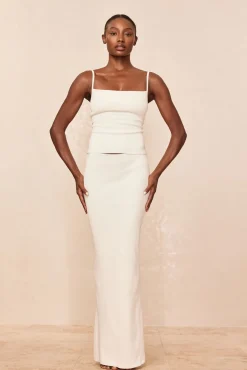 Fontelina Skirt - Ivory Knit Rib