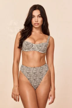 Formentera Bottom - Black Gingham
