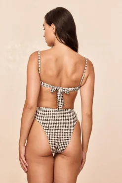 Formentera Bottom - Black Gingham