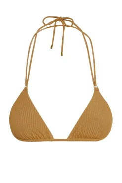 Hanalei Top - Antique Gold Lurex Rib