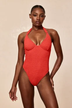 Honolulu One Piece - Chili Pepper Crinkle