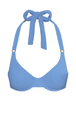 Honolulu Top - Azure Crinkle