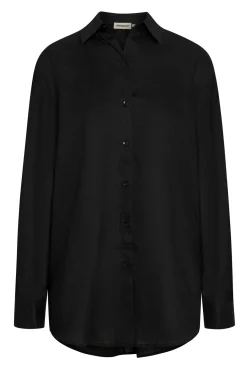 La Jolla Linen Shirt - Black Linen