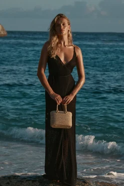 Levanzo Dress - Black Lace Crochet
