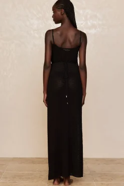 Levanzo Dress - Black Lace Crochet