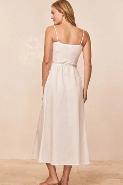 Levanzo Dress - White Linen