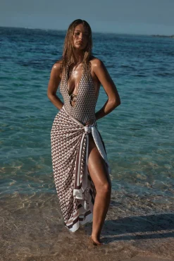 Marina Piccola Sarong - Husk Geo