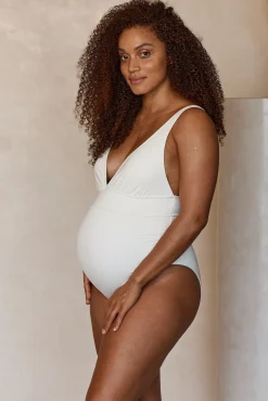 Maternity Portofino One Piece - Ivory