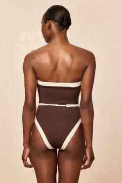 Miami One Piece - Espresso/Ivory