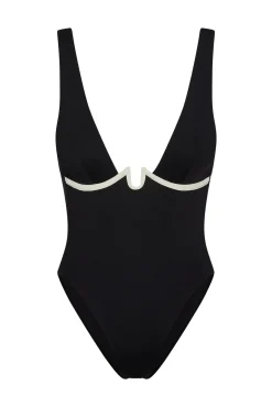 Milos One Piece - Black/Ivory